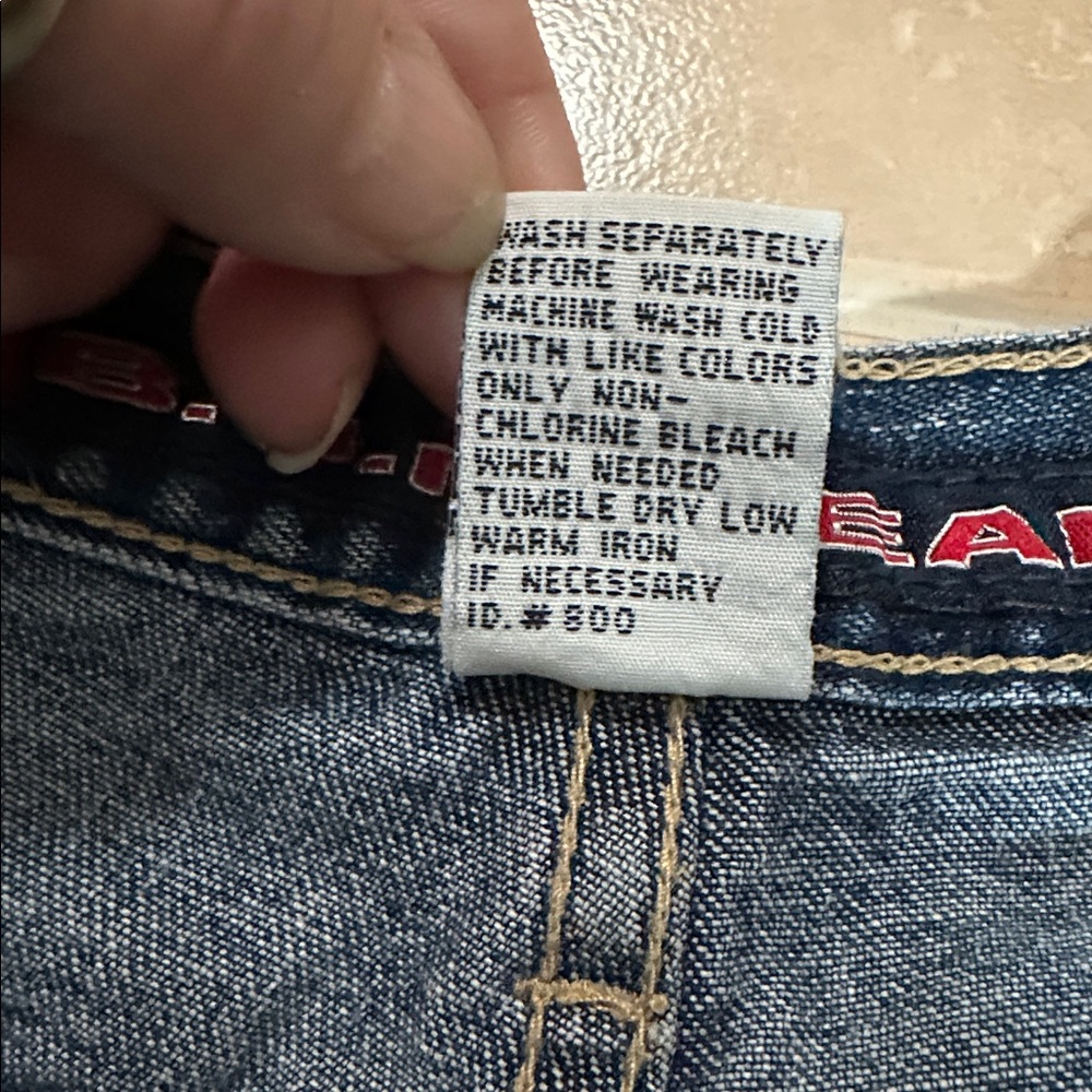 Classic Blue Denim Jean Shorts - Picture 3 of 5